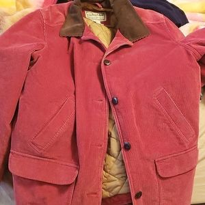 Like New LL BEAN BEAUTIFUL CORDORY   DARK SHADE OF CORAL 2X